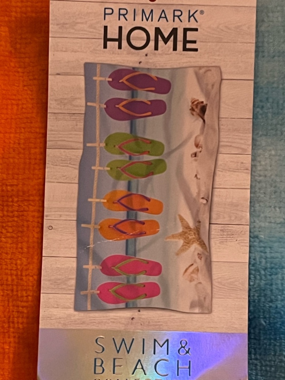 Colorful Flip Flops Beach Towel